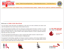 Tablet Screenshot of bloodbanklions.com